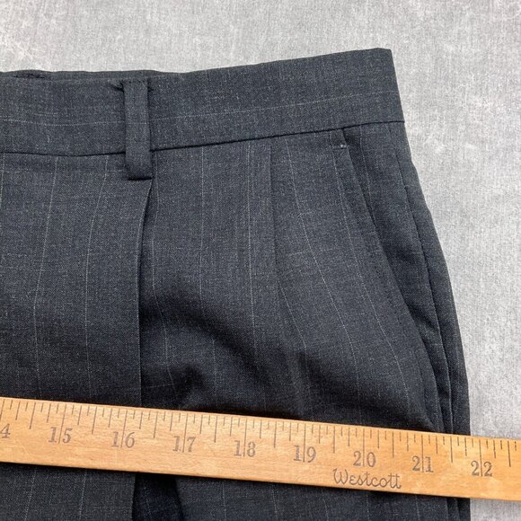 Palm Beach Suit Men 44R/36W x 30L Gray Pinstripe Wool Classic Career 2pc  VTG - Picture 15 of 16